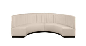 Curved Banquette White